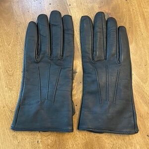 Lands’ End Genuine Leather Gloves, Size L New!